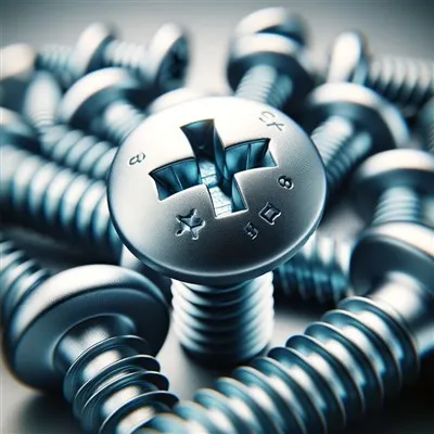 Parafusos de cabeça cilíndrica com recesso cruzado tipo I